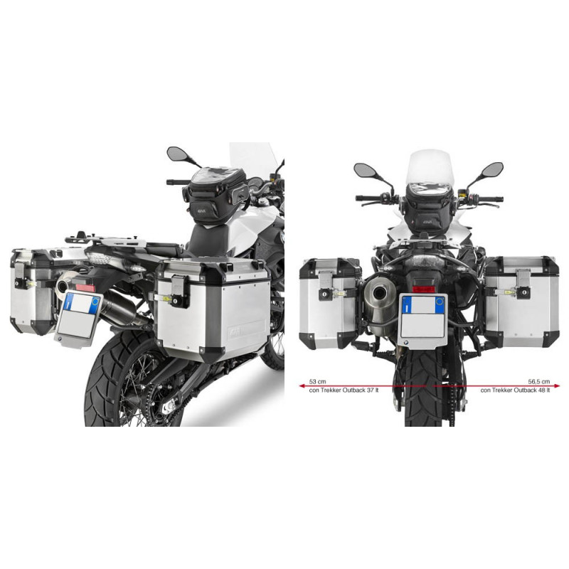 Portavaligie laterale per Trekker Outback per BMW F 700 GS (13 - 17)