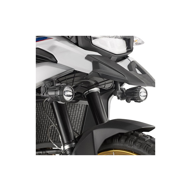 Kit di attacchi per faretti S310 o S322 in assenza di paramotore per BMW F 850 GS (21) Kit di attacchi per faretti S310 o S322 in assenza di paramotore per BMW F 850 GS (21)