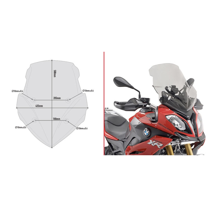 Cupolino specifico fumé per BMW S 1000 XR (15 - 19)