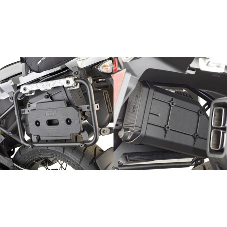 Kit di attacco specifico per il fissaggio dellS250 Tool Box sul portavaligie laterale PL5108CAM