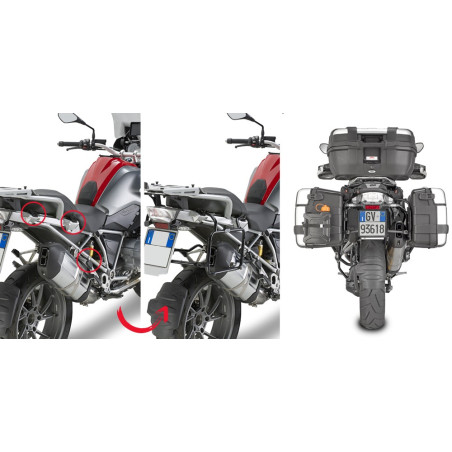 Portavaligie laterale a rimozione rapida per BMW R 1200 GS Adventure (14 - 18)