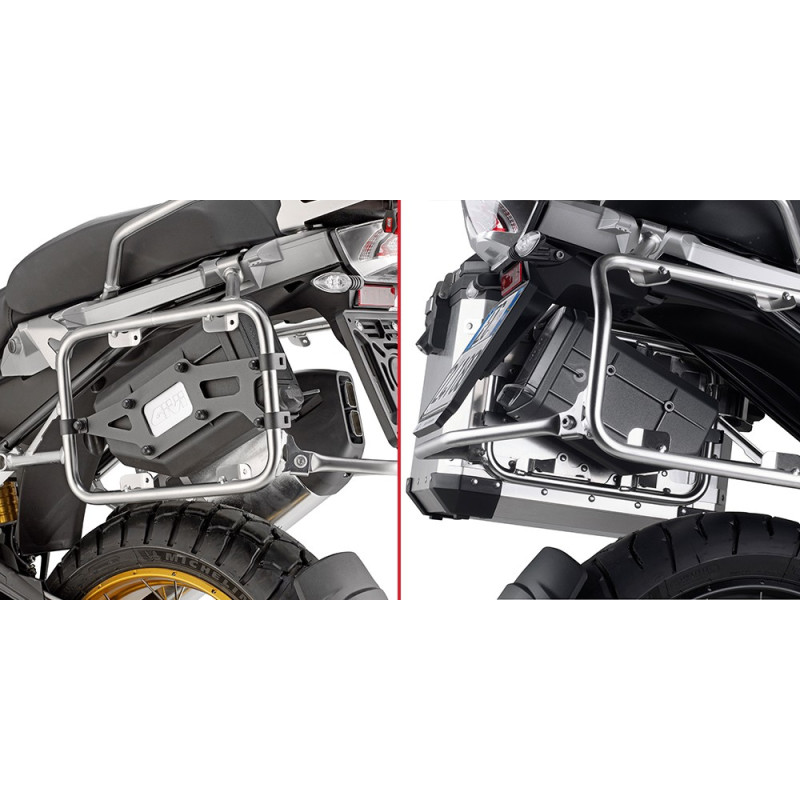 Kit di attacco specifico per il fissaggio dellS250 Tool Box sul portavaligie laterale originale BMW (optional) Kit di attacco specifico per il fissaggio dellS250 Tool Box sul portavaligie laterale originale BMW (optional)