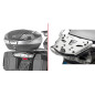 Attacco posteriore in alluminio per bauletto per BMW R 1250 RT (19 - 20)