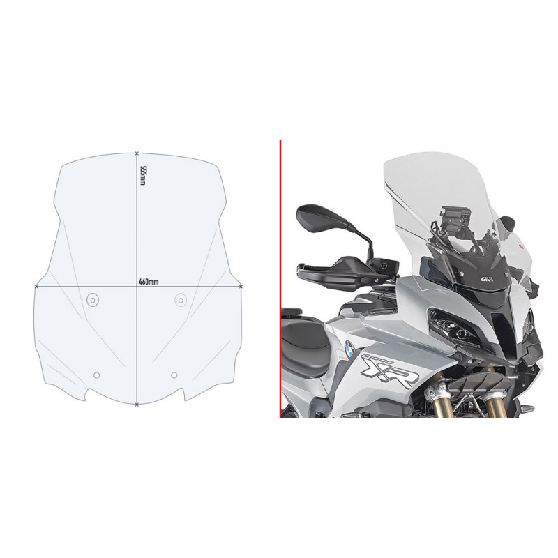 Cupolino specifico trasparente per BMWS 1000 XR (20 - 21)